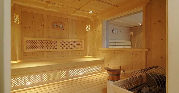 Take a sauna in a stylish ambience